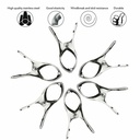 مشابك نشر البطاطين جامبو استانلس 6 قطع