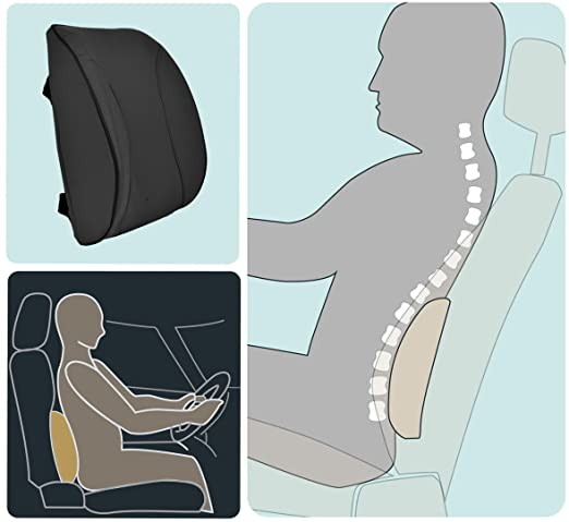 وسادة ومسند سيارة للظهر والقطنية للقيادة براحة بدون تعب