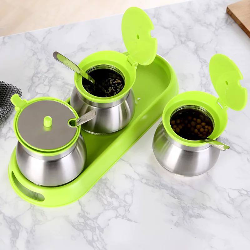 طقم توابل 3*1 قاعدة بمعلقة كود