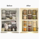 برطمان بقوليات قابل لتعديل الطول والفك بغطاء للحفاظ علي المحتويات