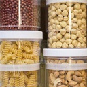 برطمان بقوليات قابل لتعديل الطول والفك بغطاء للحفاظ علي المحتويات