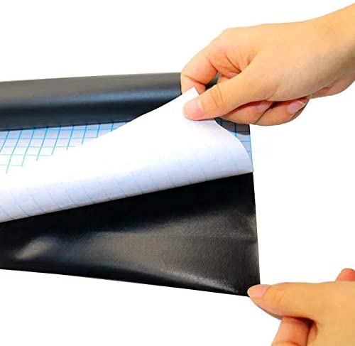 سبورة لوح اسود لاصق للدراسة والعمل والرسم مع 5 طباشير