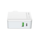 شاحن حائط سريع مزدوج يو اس بي والتايب سي 30 واط