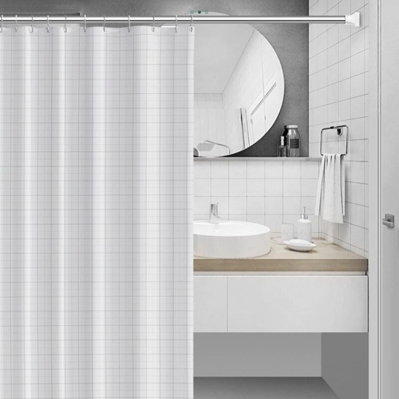 ماسورة استانليس قابلة لتعديل الطول للستائر وتعليق الملابس متعددة الاستخدام