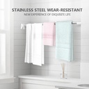 ماسورة استانليس قابلة لتعديل الطول للستائر وتعليق الملابس متعددة الاستخدام