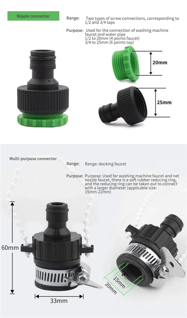 خرطوم ماء مرن قابل للتمدد حتى 15 متر للحديقة وغسيل السيارة والتنظيف داخل المنزل