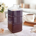 بونبونيرة 3 دور لتقديم الكاندي والمكسرات قابلة للفصل بغطاء للحفاظ علي المحتويات