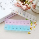 منظم أدوية أسبوعي محمول مثالي لعدم النسيان وللسفر والخروج