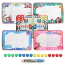 لعبة 2 في 1 لوحة الرسم المائية السحرية وليدو للاطفال ومشاركة الكبار معهم والاستمتاع بالوقت