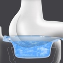 قاعدة تواليت مع سيفون لتجنب وضع القرفصاء تعمل علي تخفيف الام مرضي البواسير مناسبة للحوامل وفتره بعد الولادة