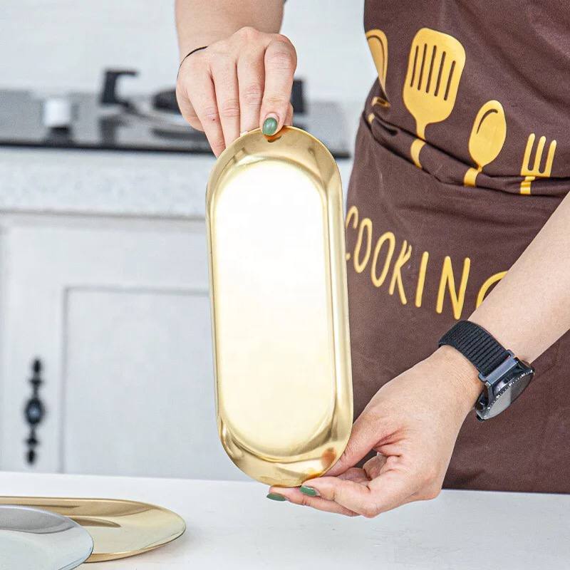 طقم صواني مدهب 3*1