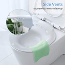 حوض تواليت لعمل حمام دافئ بسهولة لعلاج البو ا سير والتهاب المثانة ولفترة ما بعد الولادة بفتحة لتصريف المياه