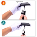 ميزان ديجيتال لوزن شنط السفر قبل السفر بشاشة رقمية سهلة القراءة