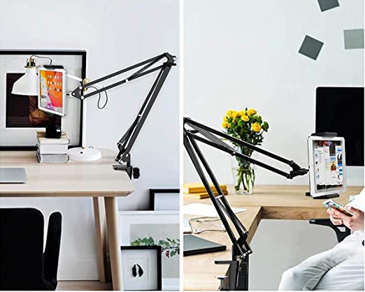 استاند حامل للموبايل والتابلت يثبت علي المكتب والسرير والترابيزة  دوار لسهولة مشاهده الافلام وعمل البت المباشر والمكالمات