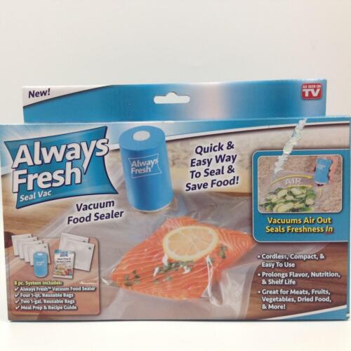 جهاز تفريغ وشفط الهواء من أكياس الطعام مع 5 أكياس تخزين للطعام والخضروات قابلة لإعادة الأستخدام