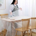 مفرش سفرة بلاستيك قابل لإعادة الاستخدام 10 قطع سهل التنظيف