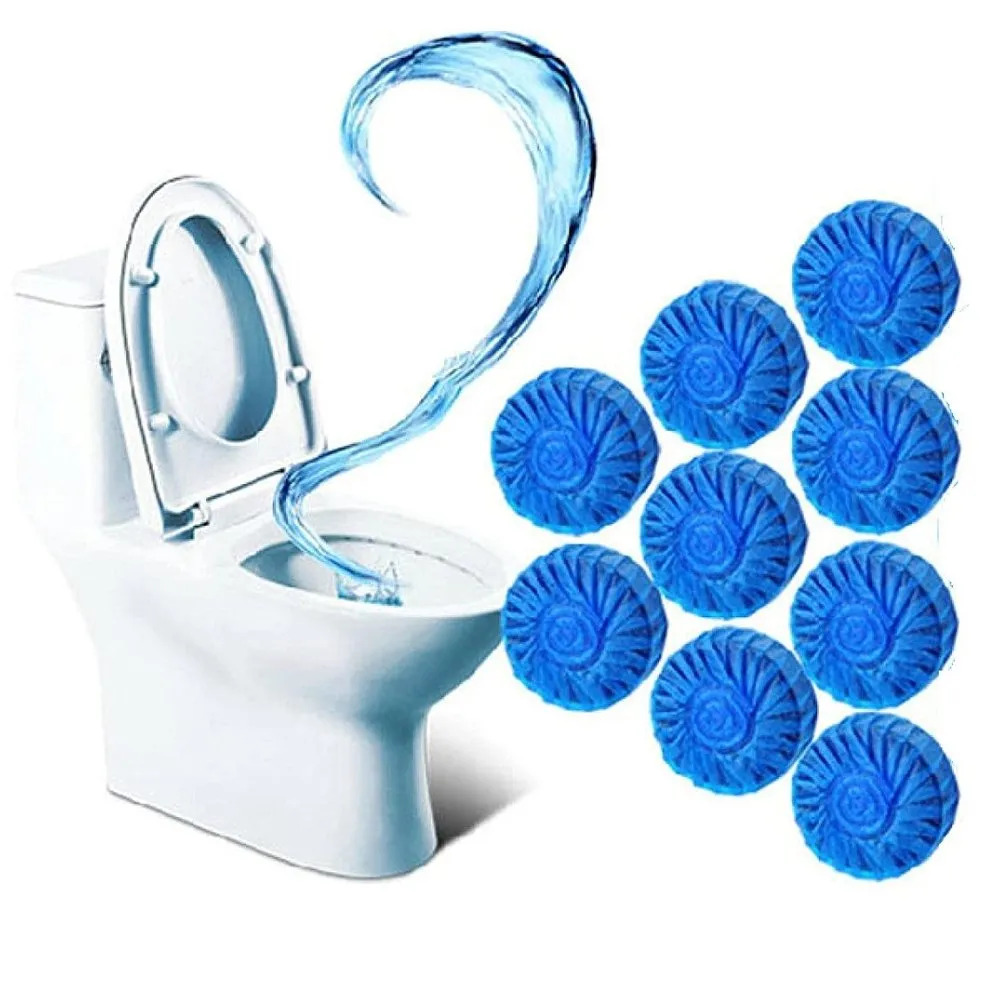 الأقراص الزرقاء لتنظيف التواليت وإزلة الروائح الكريهه 10 قطع