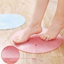 فرشة حمام سيليكون دائرية لتدليك الظهر والقدم وازالة الجلد الميت