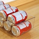 درج ثلاجة منظم للفواكه والخضروات والزجاجات والكانز من الاكليريك الشفاف