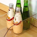 درج ثلاجة منظم للفواكه والخضروات والزجاجات والكانز من الاكليريك الشفاف