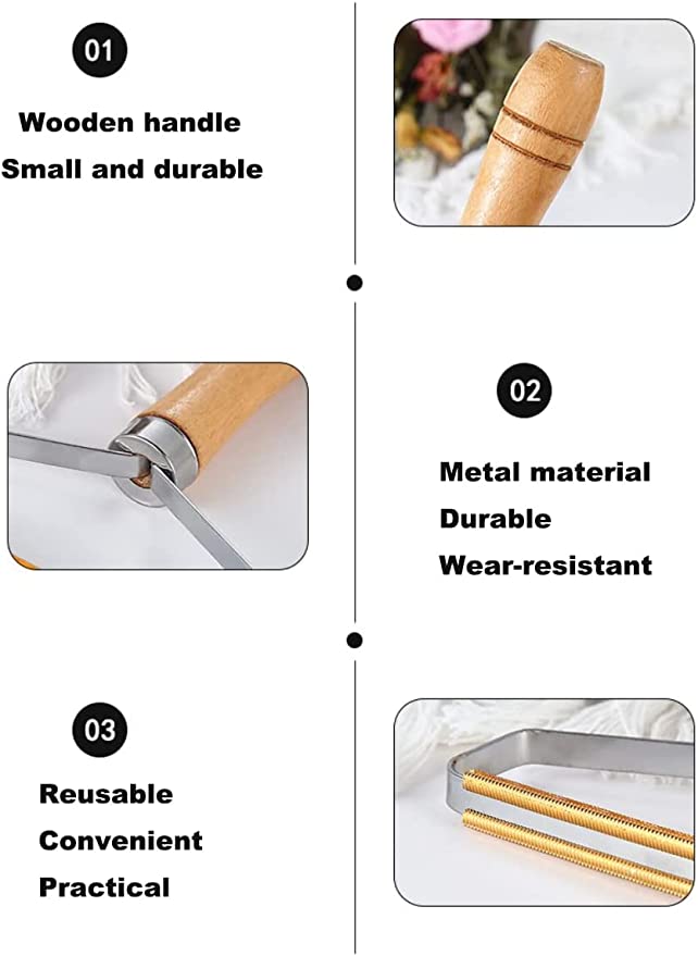 لمامة يدوية لإزالة الوبر وشعر الحيوانات من الملابس والسجاد والمفروشات بمقبض خشبي مريح