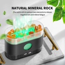 فواحة ملح البحر المضيئة ببخار عطري للمساعدة علي الاسترخاء والهدوء بخزان 200 ملي