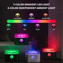 فواحة ملح البحر المضيئة ببخار عطري للمساعدة علي الاسترخاء والهدوء بخزان 200 ملي