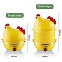 جهاز سلق بيض بالبخار كهرباء 2 دور علي شكل فرخة ٣٥٠ وات