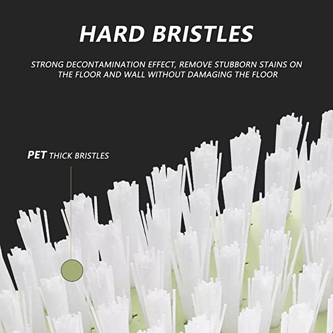 فرشة تنظيف الأرضيات والسجاد دوارة للوصول للاماكن الصعبة بيد معدن ومقبض مريح