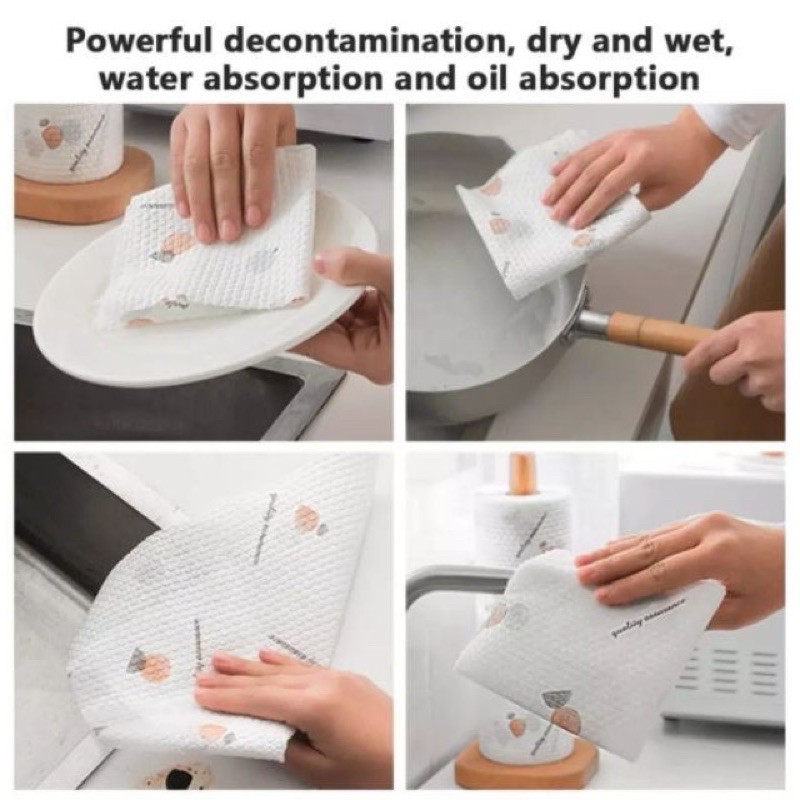 رول مناديل تنشيف عالي الامتصاص للمياه والزيوت للمطبخ والحمام