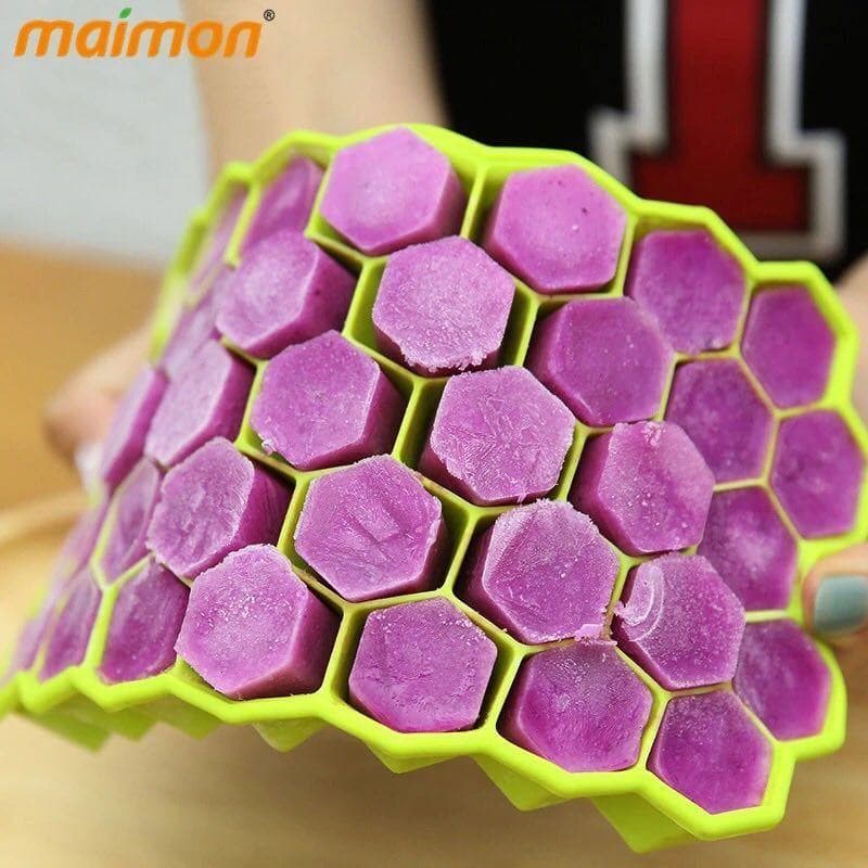 قالب ثلج سليكون خلية نحل لعمل المشروبات المنعشة