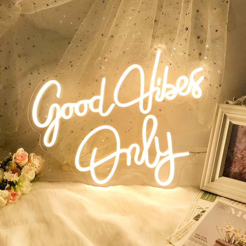 Good Vibes Only Neon Sign for Wall Decor