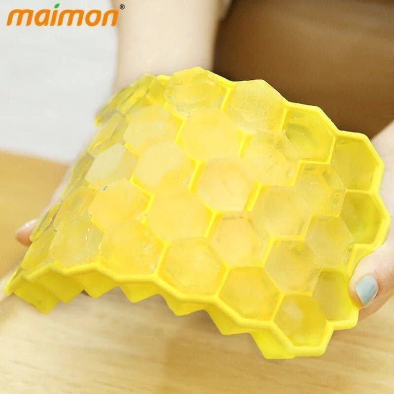قالب ثلج سليكون خلية نحل لعمل المشروبات المنعشة