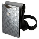 شنطة رجالي كتف كارل لاغرفيلد لحمل الموبايل والمتعلقات الشخصية مع 3 فتحات للبطاقات والكروت