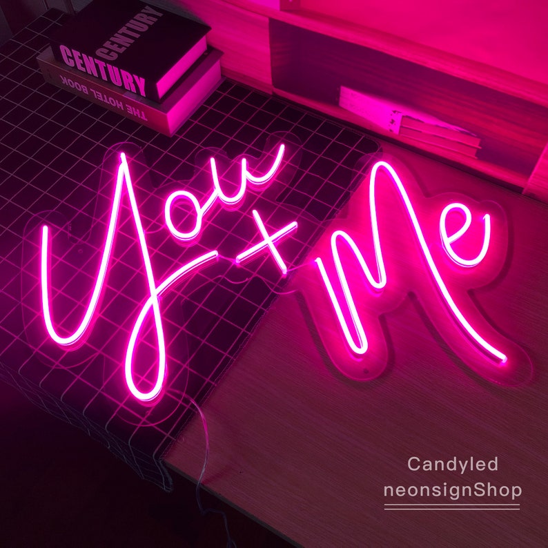 You + Me Neon Led Light Sign Art Decor