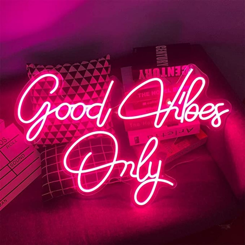 Good Vibes Only Neon Led Light Sign Art Decor