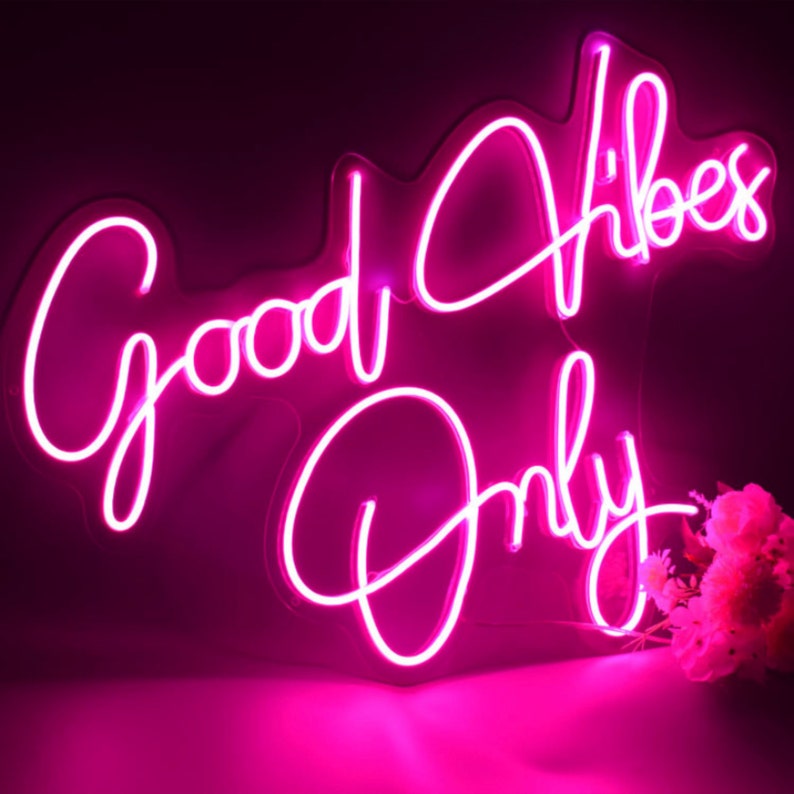 Good Vibes Only Neon Led Light Sign Art Decor