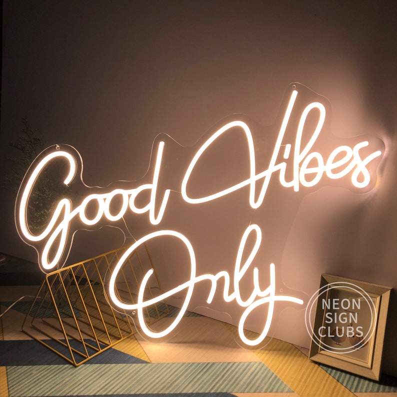 Good Vibes Only Neon Led Light Sign Art Decor