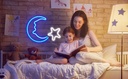 Crescent &amp; Star Neon Led Light Sign Art Decor