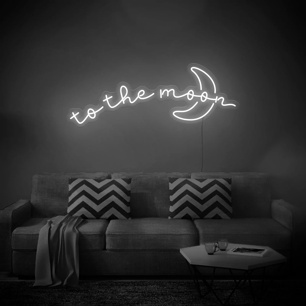 To The Moon Neon Led Light Sign Art Decor