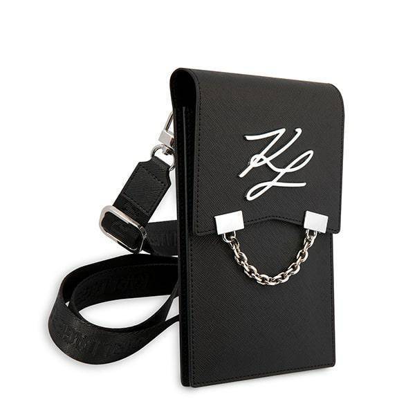 Men Shoulder Trendy Design Bag Karl Lagerfeld Autograph Chain