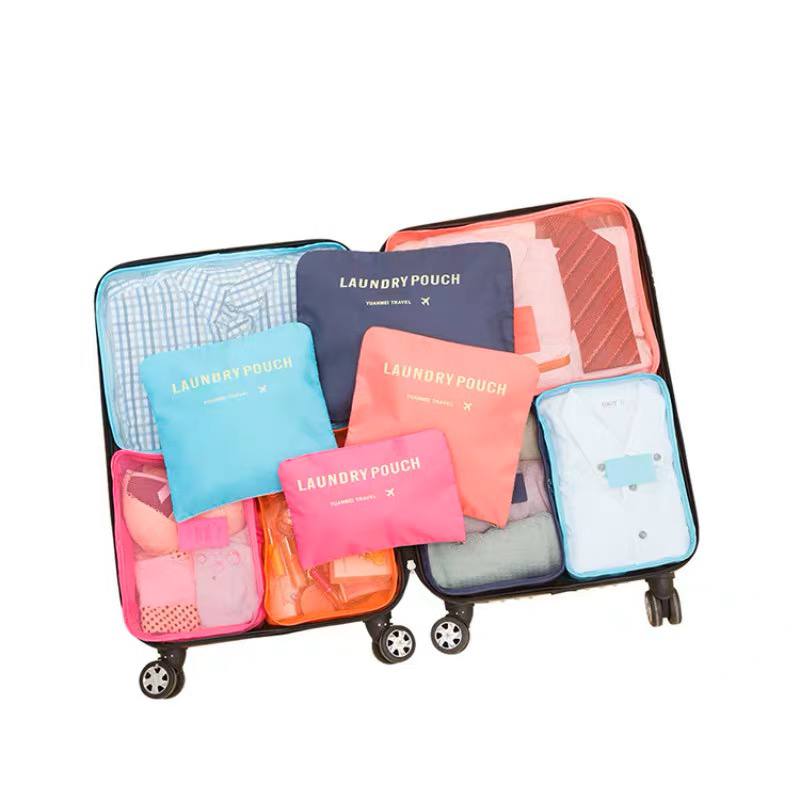 مجموعة منظم حقائب السفر لجعل السفر أكثر راحة 6 قطع