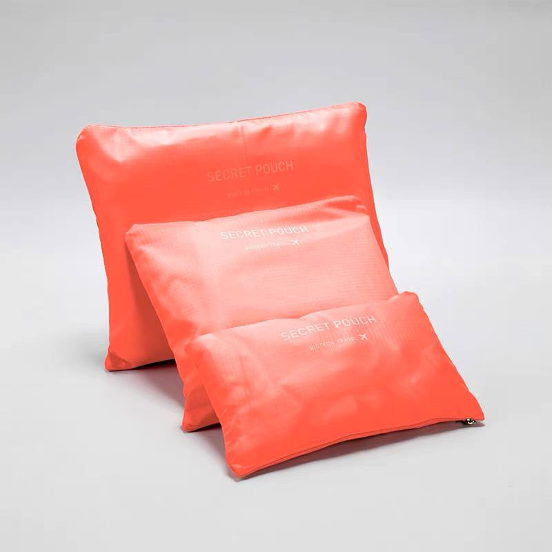 مجموعة شنط سفر وتربروف لتنظيم الملابس والمكياج وادوات العنابة بالبشرة 3 قطع