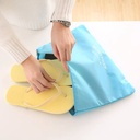 مجموعة شنط سفر وتربروف لتنظيم الملابس والمكياج وادوات العنابة بالبشرة 3 قطع