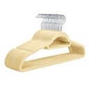 شماعة ملابس قطيفة للحفاظ علي الملابس 5 قطع