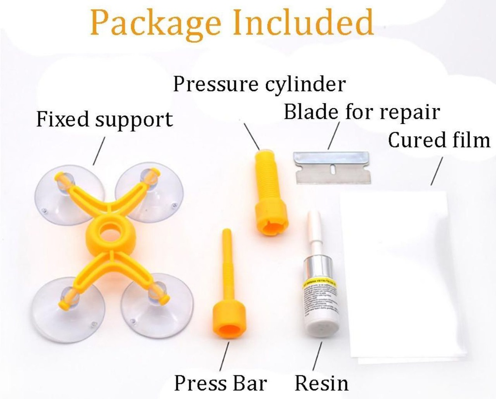 Cracked Glass Repair Kit لإصلاح الأضرار الزجاجية