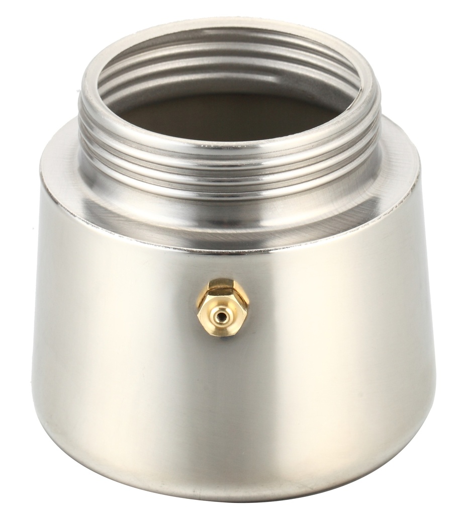 ماكينة صنع وتحضيراسبريسو ايطالي وقهوة 4 اكواب استانليس ستيل غير قابل للصدا