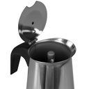 ماكينة صنع وتحضيراسبريسو ايطالي وقهوة 4 اكواب استانليس ستيل غير قابل للصدا