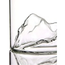 مج الجبل الجليدي لشرب وتقديم العصائر والمشروبات من الزجاج الشفاف