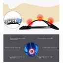 مسند دعم ظهر وقطنية وتصحيح وصع العمود الفقري ب 3 ارتفاعات مختلفة قابلة للتعديل